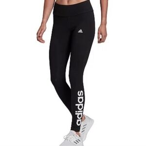 Adidas  Black Leggings (Black Logo)